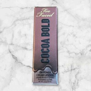 Brand New Too Faced Buttercream Cocoa Bold Lipstick New Full Size $28